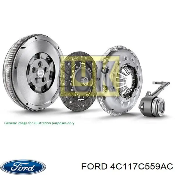Рабочий цилиндр сцепления в сборе 4C117C559AC Ford