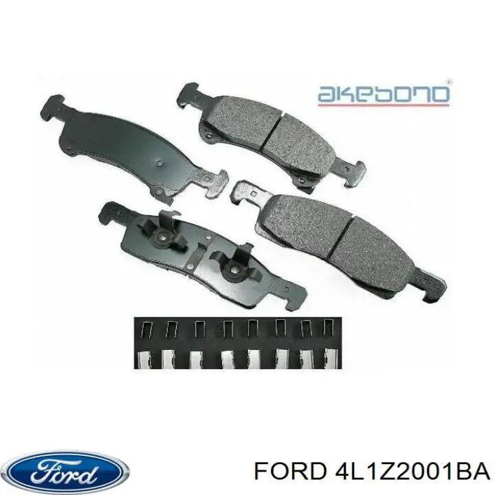 Купить 4L1Z2001BA Ford Колодки тормозные