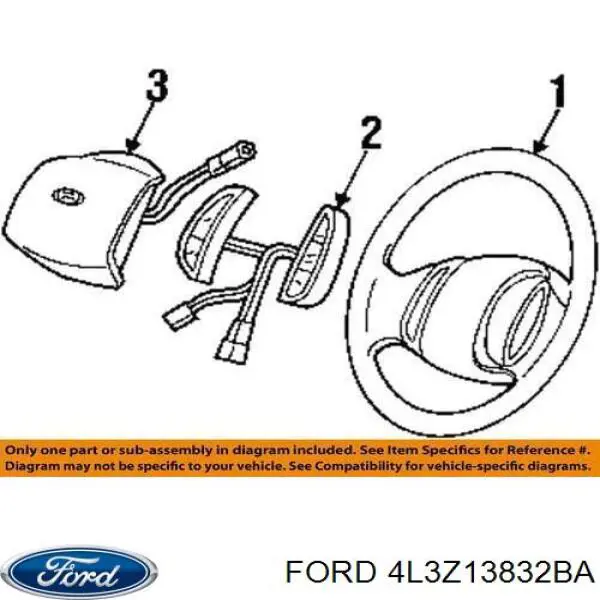 Звуковой сигнал 4L3Z13832BA Ford