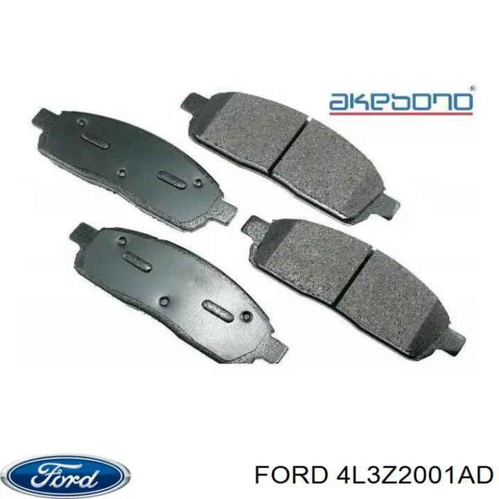 4L3Z2001AD Ford Колодки передние