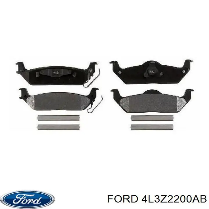 4L3Z2200AB Ford Колодки тормозные дисковые комплект