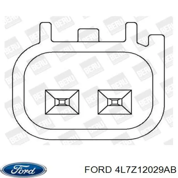 Катушка зажигания 4L7Z12029AB Ford