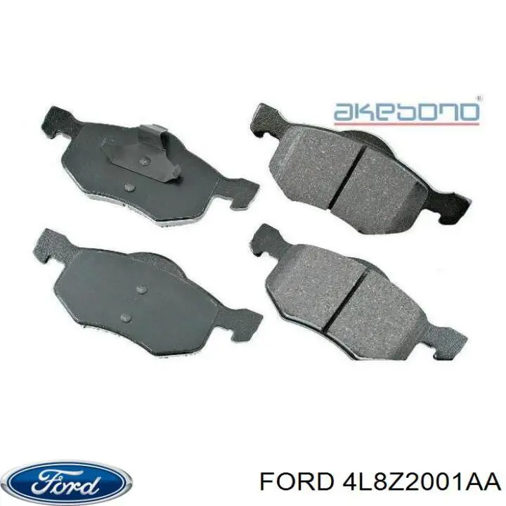 Передние тормозные колодки 4L8Z2001AA Ford