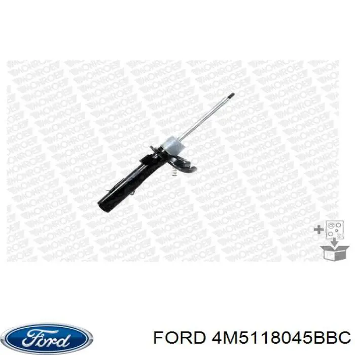 Амортизатор передний левый 4M5118045BBC Ford