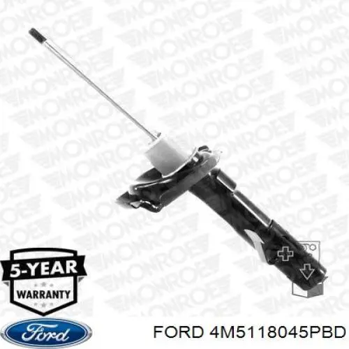 Амортизатор передний правый 4M5118045PBD Ford