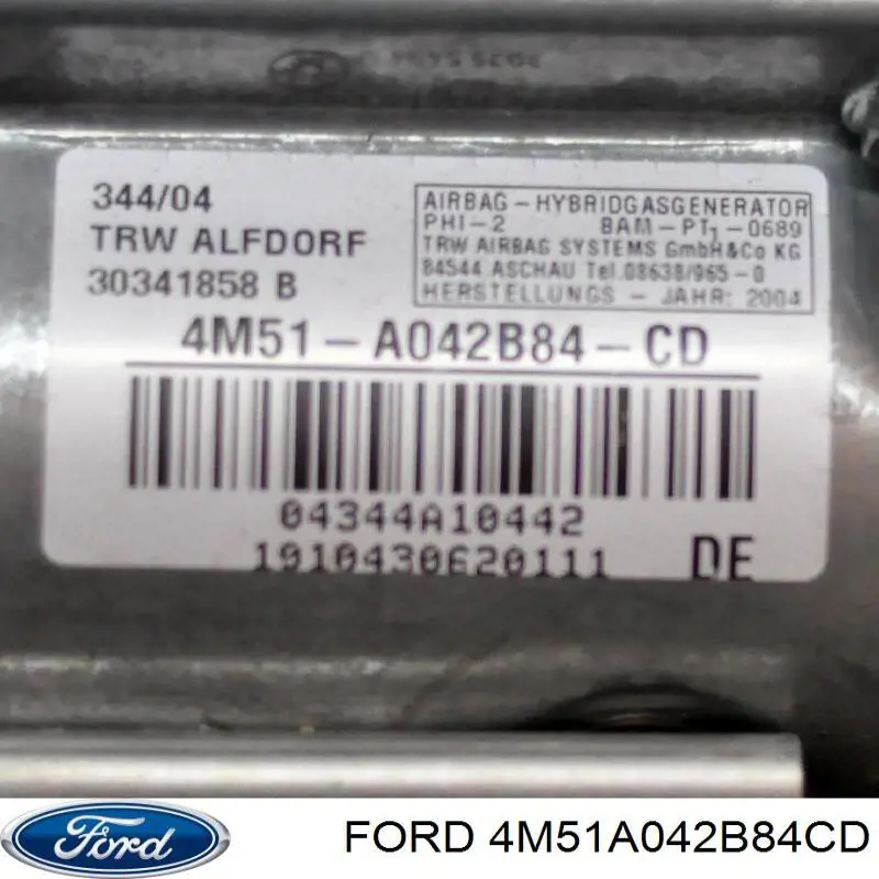  Подушка безопасности пассажира Ford C-Max 