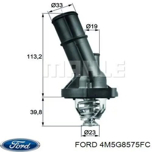 Термостат в сборе Ford 4M5G8575FC