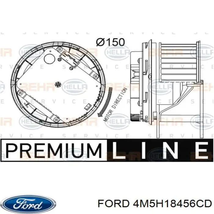 1326644 Ford Электромотор печки