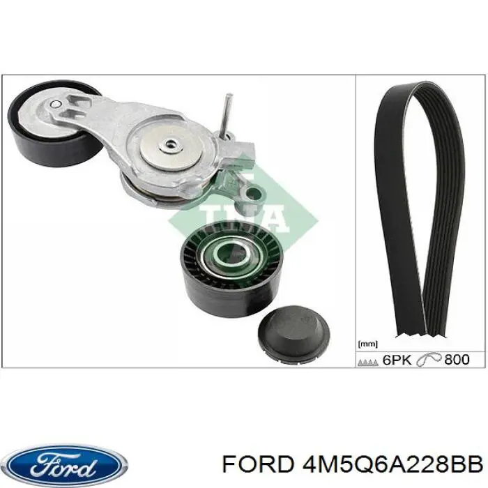 Роликовий модуль натяжителя ремня Ford 4M5Q6A228BB цена, от 28.25 USD