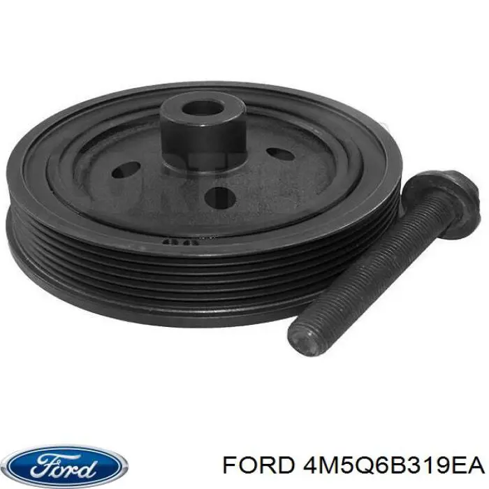 Купить 4M5Q6B319EA Ford Шкив-демпфер коленвала