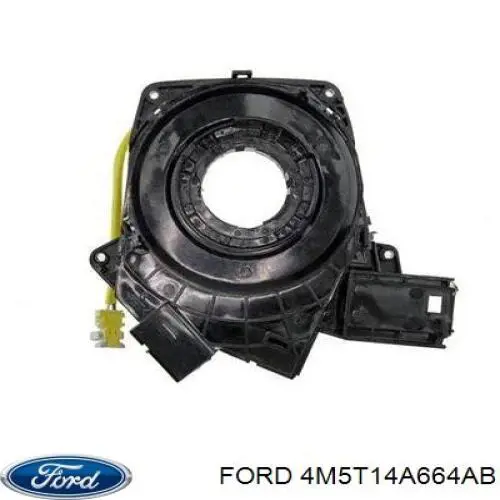 4M5T14A664AB Ford кольцо airbag контактное, шлейф руля