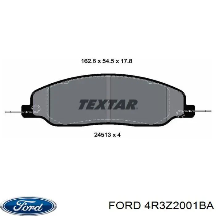 Передние тормозные колодки 4R3Z2001BA Ford