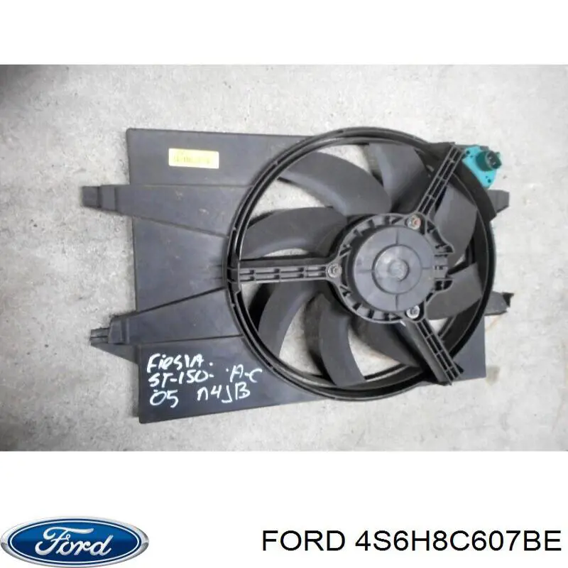 Диффузор вентилятора в сборе с мотором и крыльчаткой 4S6H8C607BE Ford