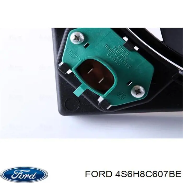 Купить 4S6H8C607BE Ford Диффузор вентилятора в сборе с мотором и крыльчаткой