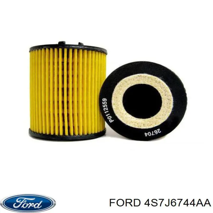 4S7J6744AA Ford масляный фильтр