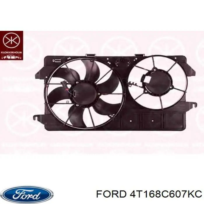 Диффузор радиатора охлаждения в сборе с мотором и крыльчаткой Ford 4T168C607KC цена, от 76.80 USD