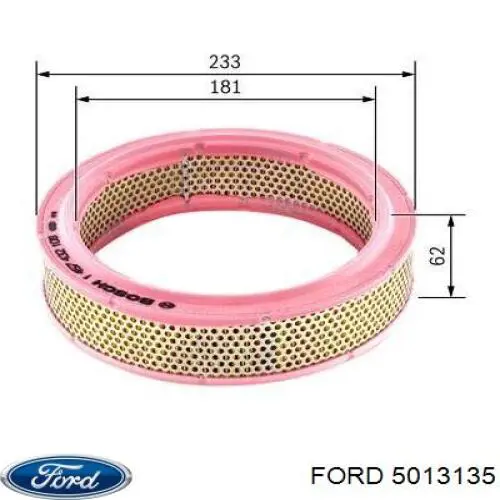 5013135 Ford Воздушный фильтр двигателя