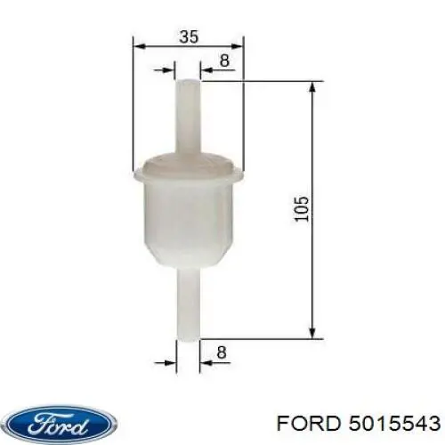 5015543 Ford топливный фильтр