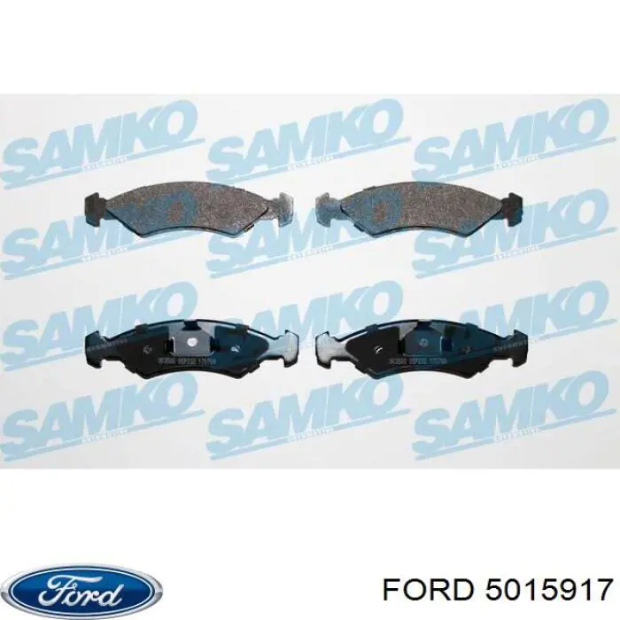 5015917 Ford колодки тормозные передние дисковые