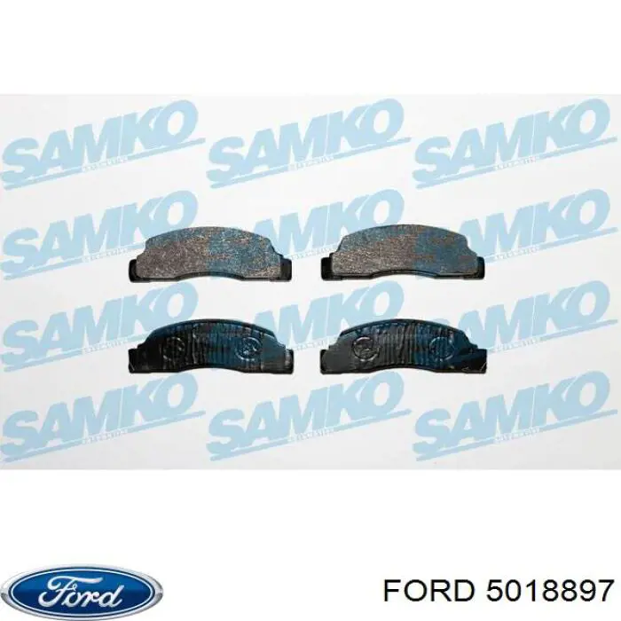 5018897 Ford колодки тормозные передние дисковые