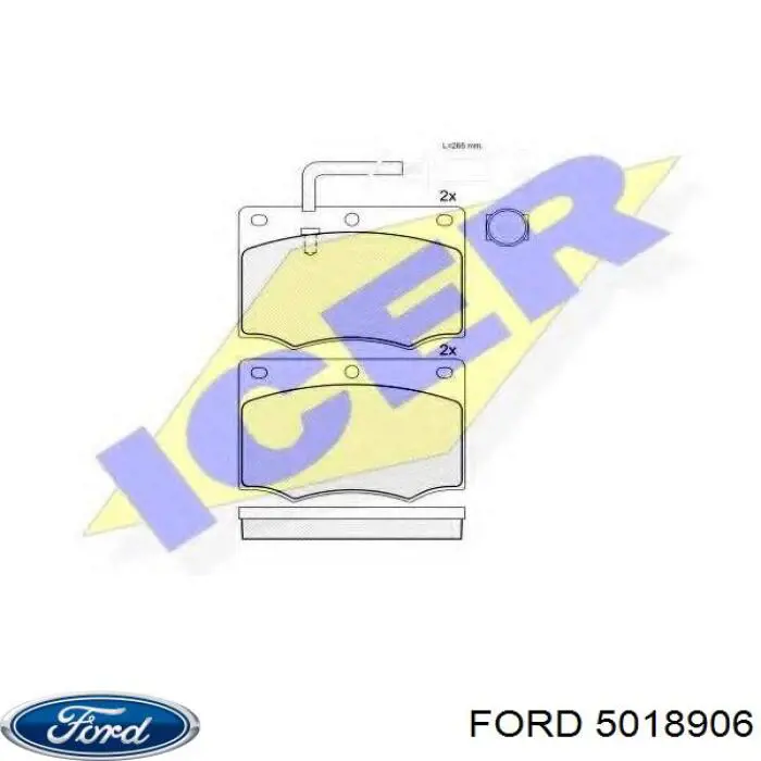 Колодки передние на Ford Granada  GU