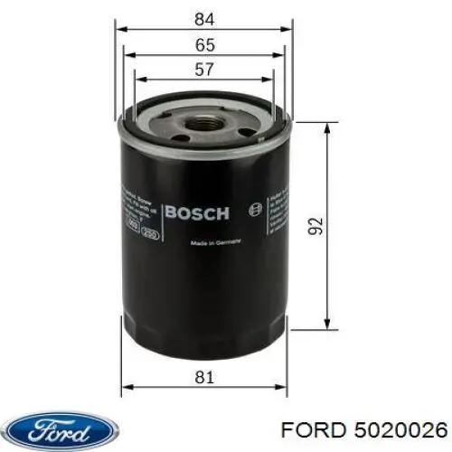 5020026 Ford масляный фильтр