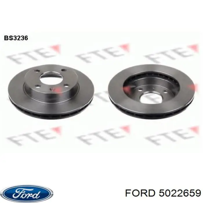 Передние тормозные диски 5022659 Ford