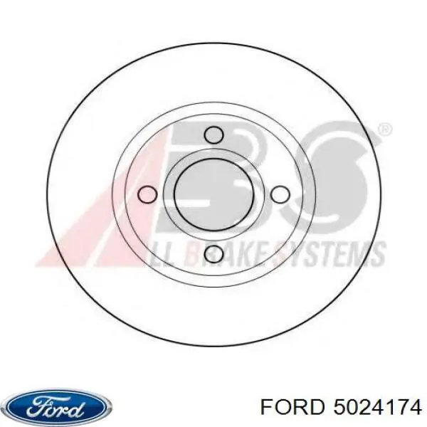 5024174 Ford диск тормозной передний