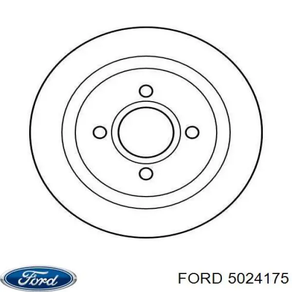 Задний тормозной диск Ford 5024175 цена, от 32.87 USD