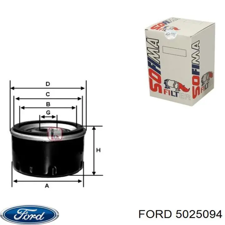 5025094 Ford масляный фильтр