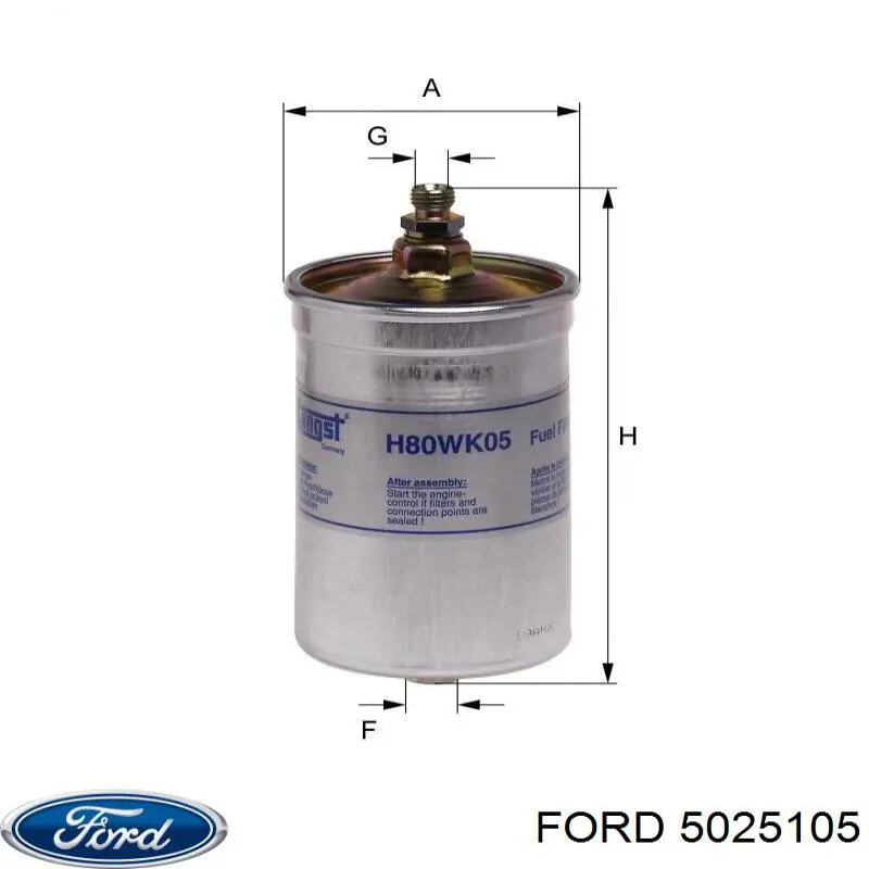 5025105 Ford топливный фильтр