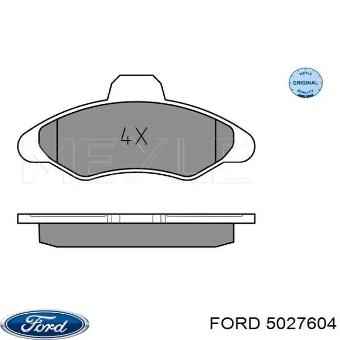 Передние тормозные колодки 5027604 Ford