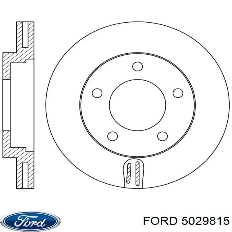 Передние тормозные диски 5029815 Ford