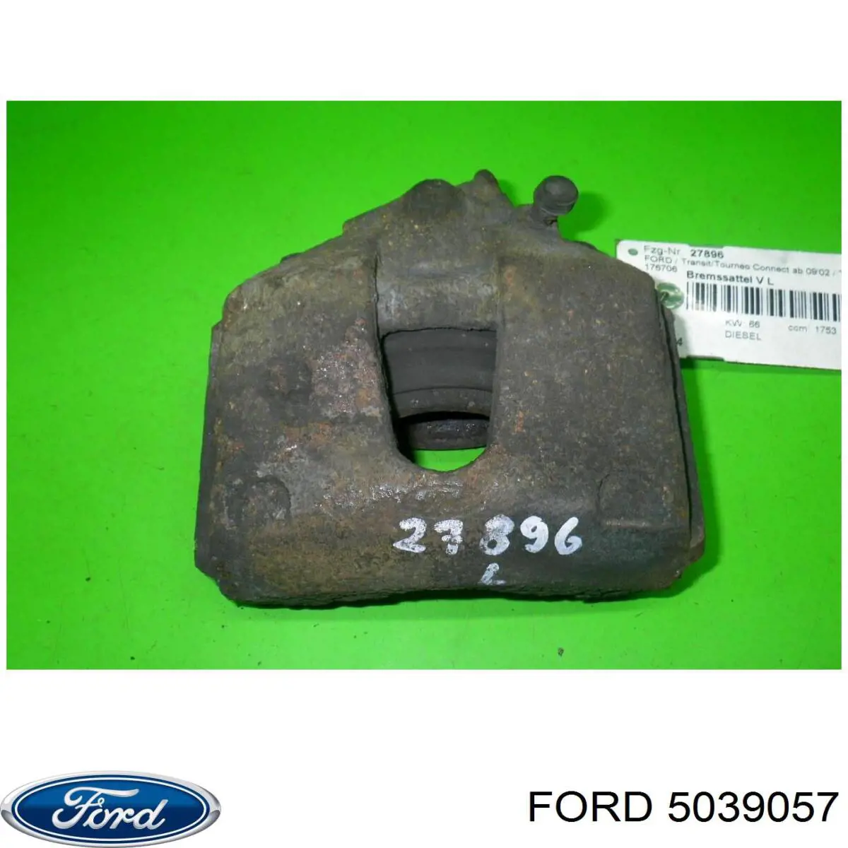 Суппорт тормозной передний левый Ford 5039057