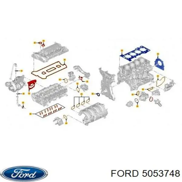 Уплотнительные кольца свечных каналов Ford 5053748 цена, от 10.26 USD