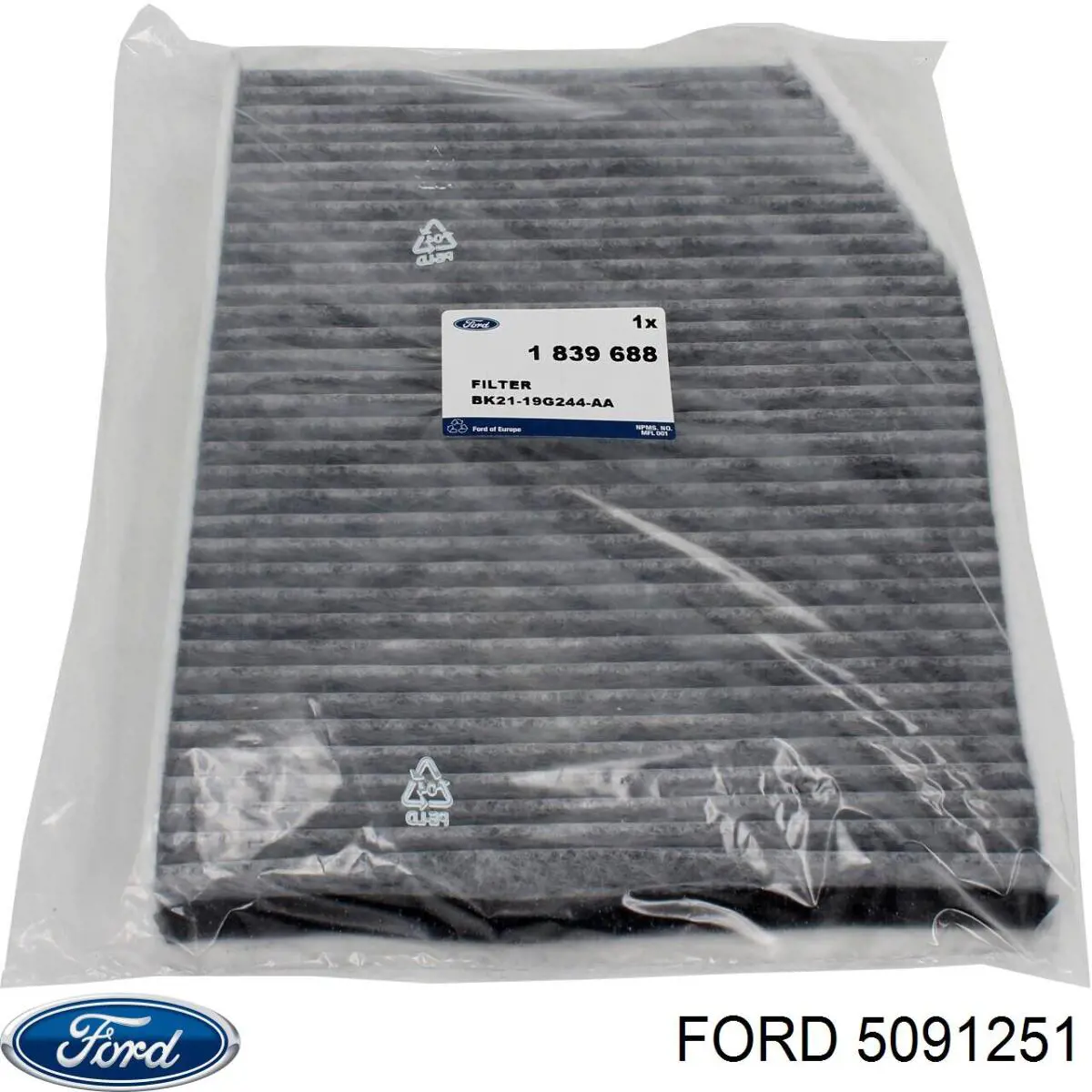 Датчик давления в шинах 5091251 Ford