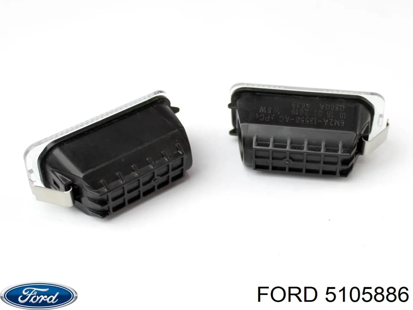Фонарь подсветки номерного знака 5105886 Ford