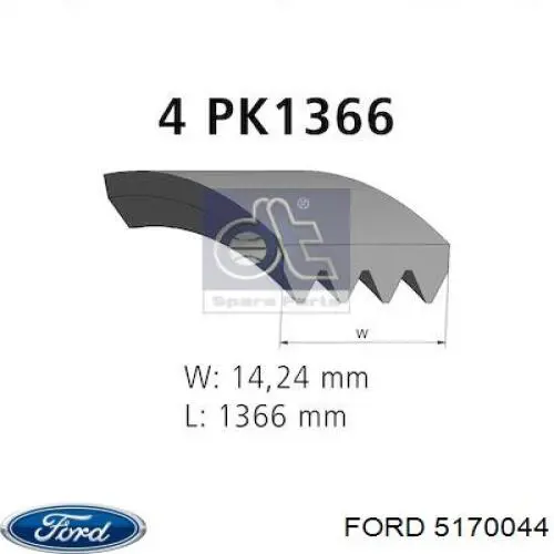 Купить JK4546 Ford Ремень генератора