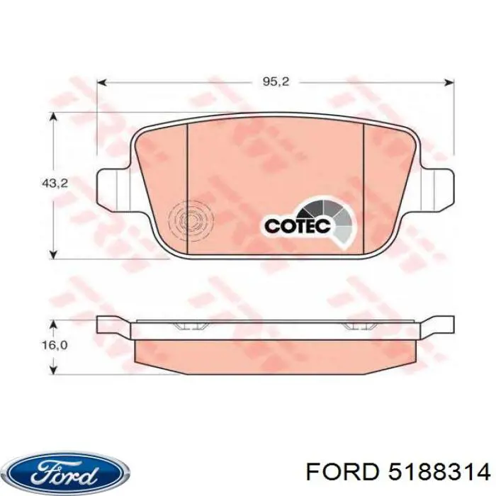 BV619N454AE Ford