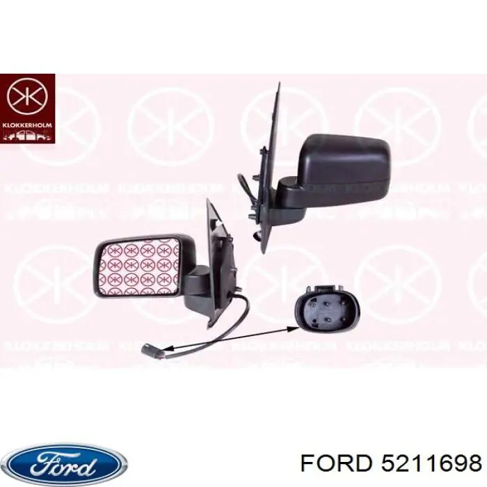 5175380 Ford зеркало заднего вида правое