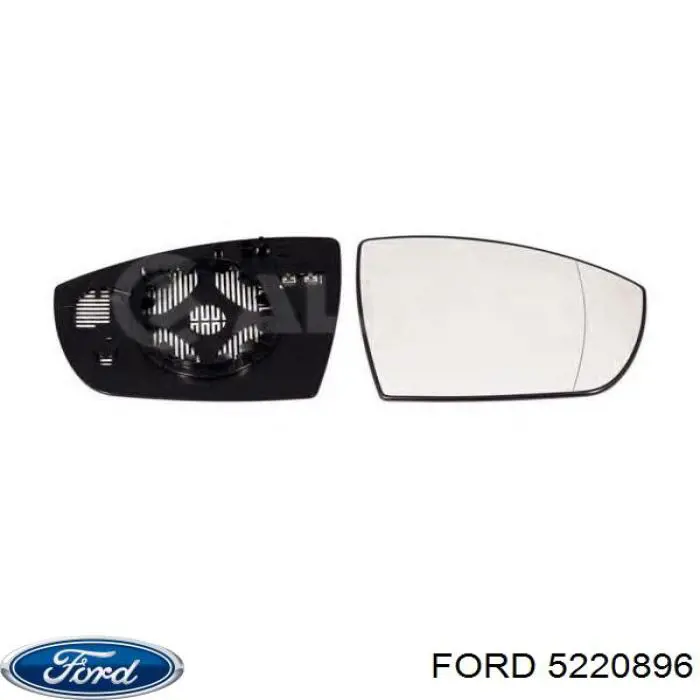 Зеркальный элемент зеркала заднего вида правого Ford 5220896