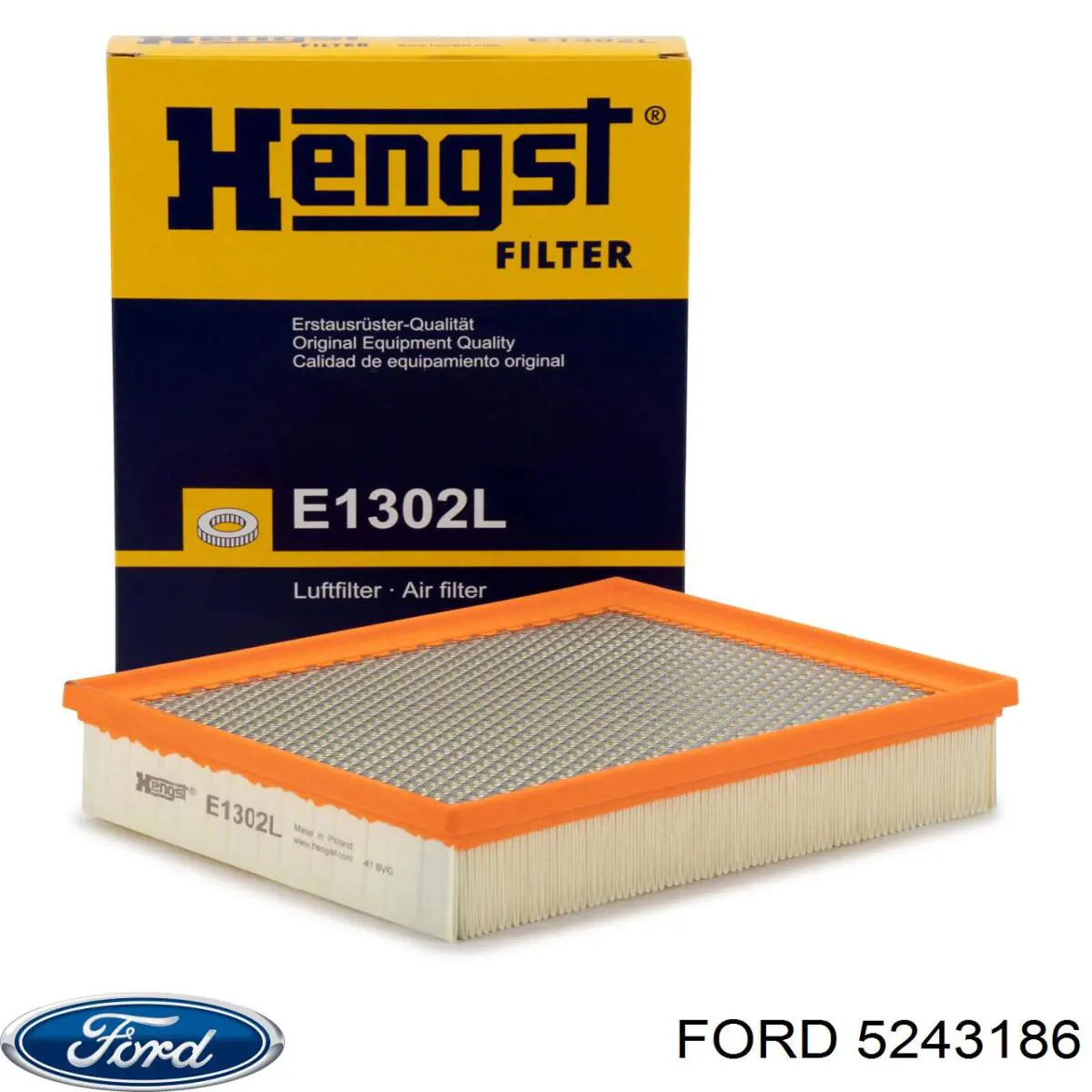 5243186 Ford Воздушный фильтр двигателя