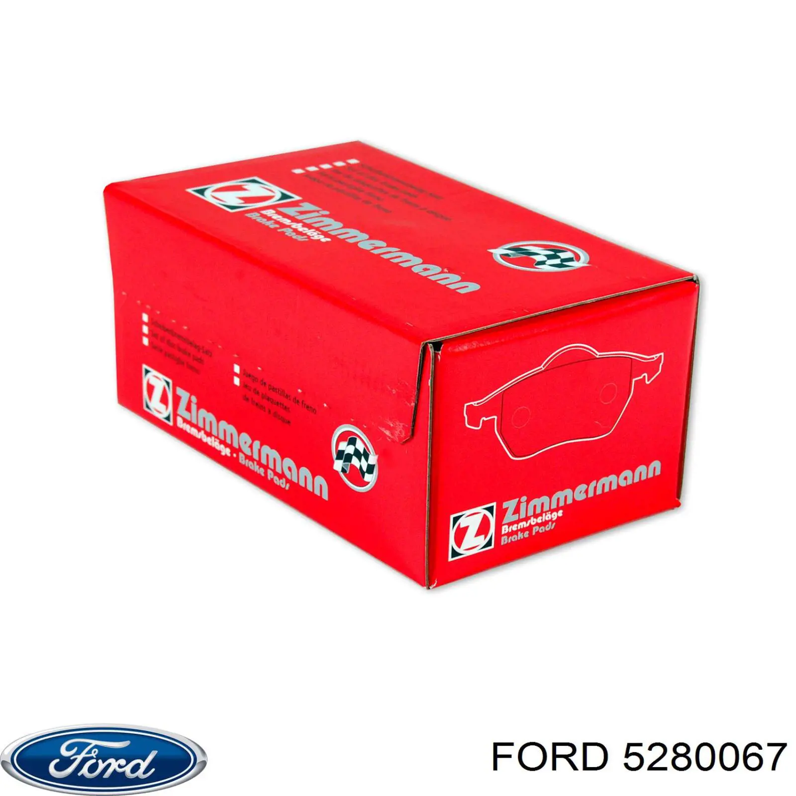 Задние тормозные колодки 5280067 Ford