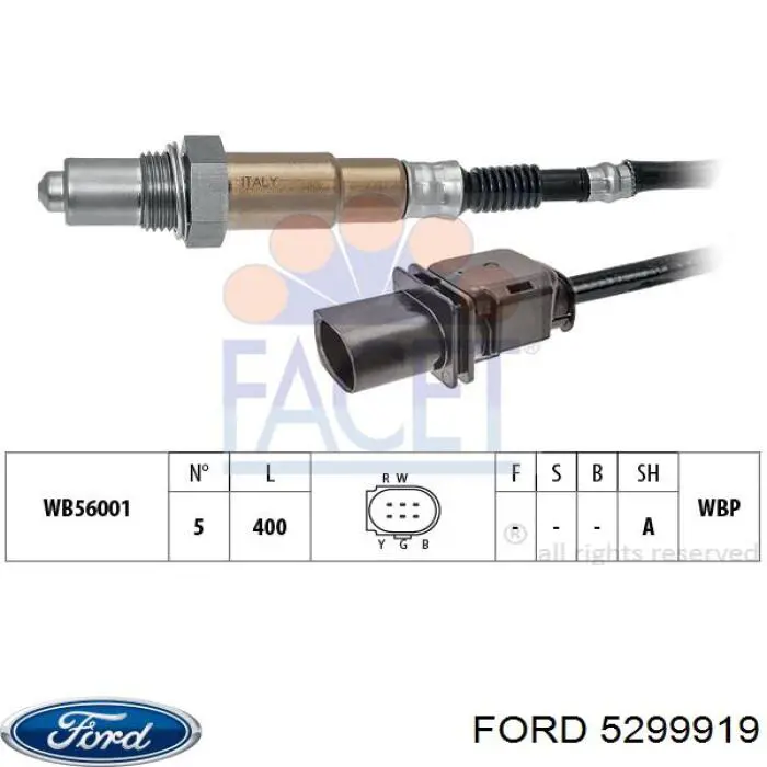 Датчик кислорода до катализатора 5299919 Ford