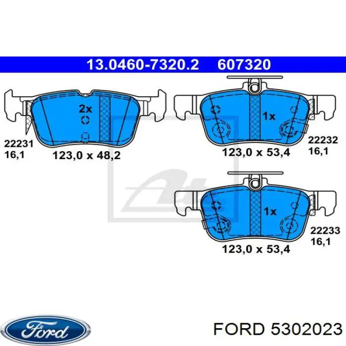 Колодки дисковые  Ford 5302023 цена, от 26.95 USD