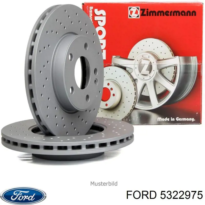 Передние тормозные диски 5322975 Ford
