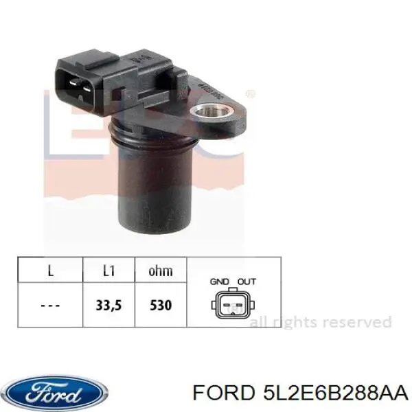 Датчик распредвала 5L2E6B288AA Ford