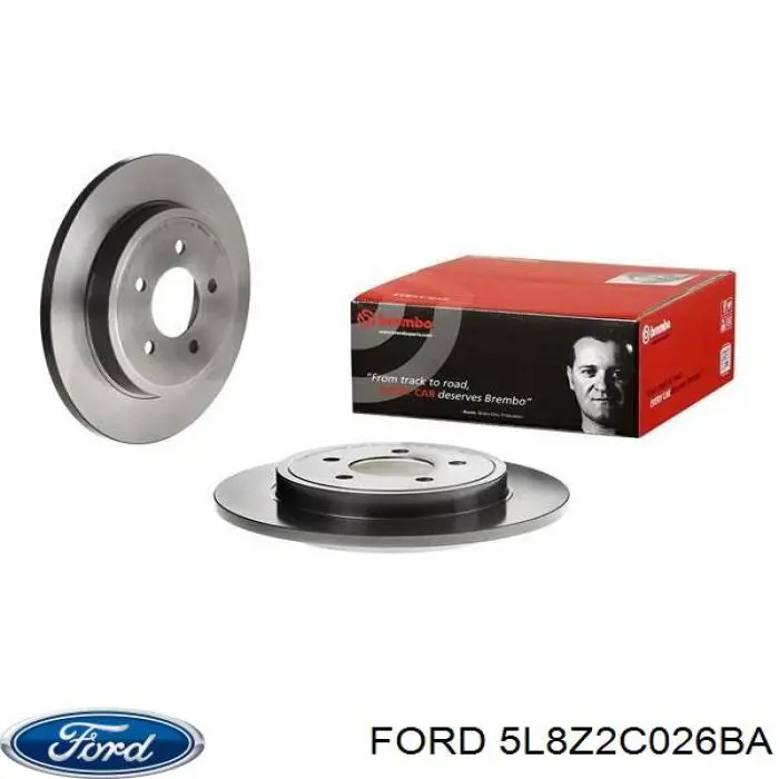 Купить 5L8Z2C026BA Ford Диск тормозной задний