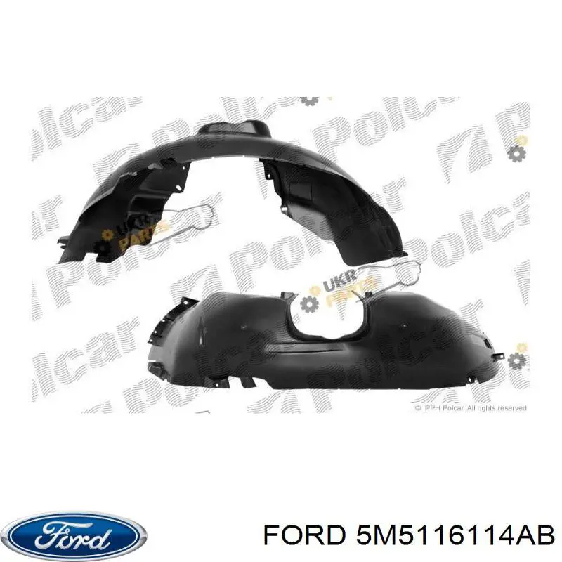 Подкрылок передний правый 5M5116114AB Ford