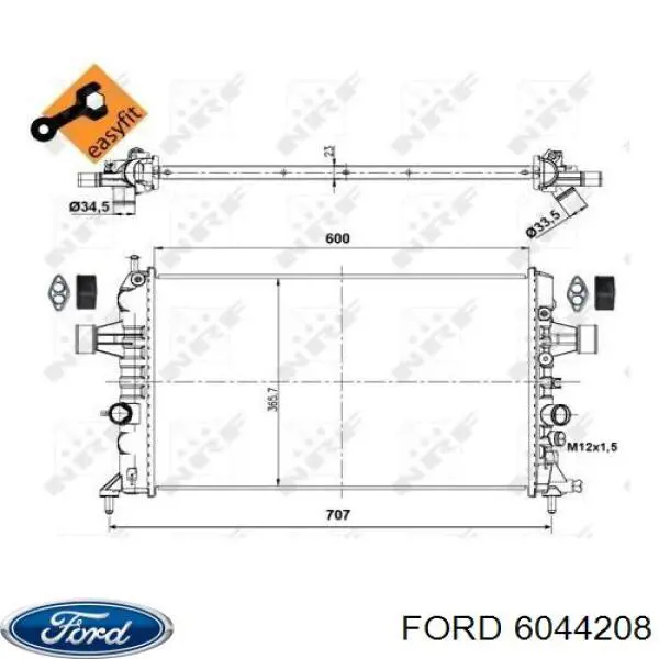 Пружина амортизатора Ford 6044208 цена, от 136.48 USD